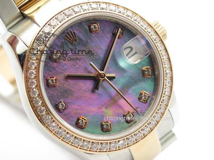 SS Bracelet RG Dial On BP-Maker DateJust V2 Diamond RG A2824 Edition MOP 31mm Best Markers SS 1128